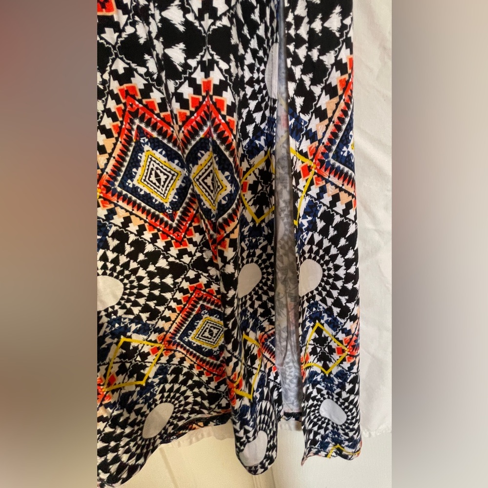 Charlotte Russe Colorful Geometric Maxi Skirt - Picture 2 of 5